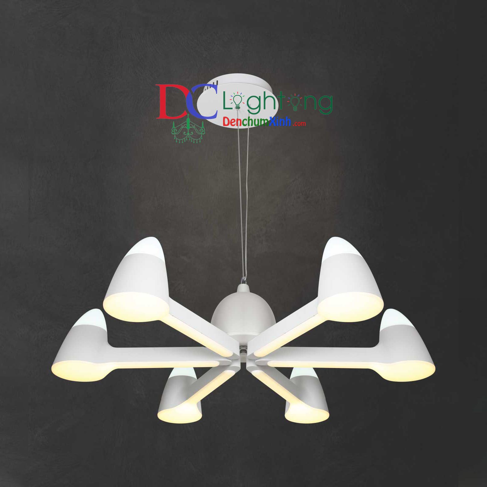 Đèn Thả LED Phòng Ăn DCX006/6B  ( Rộng 90cm )