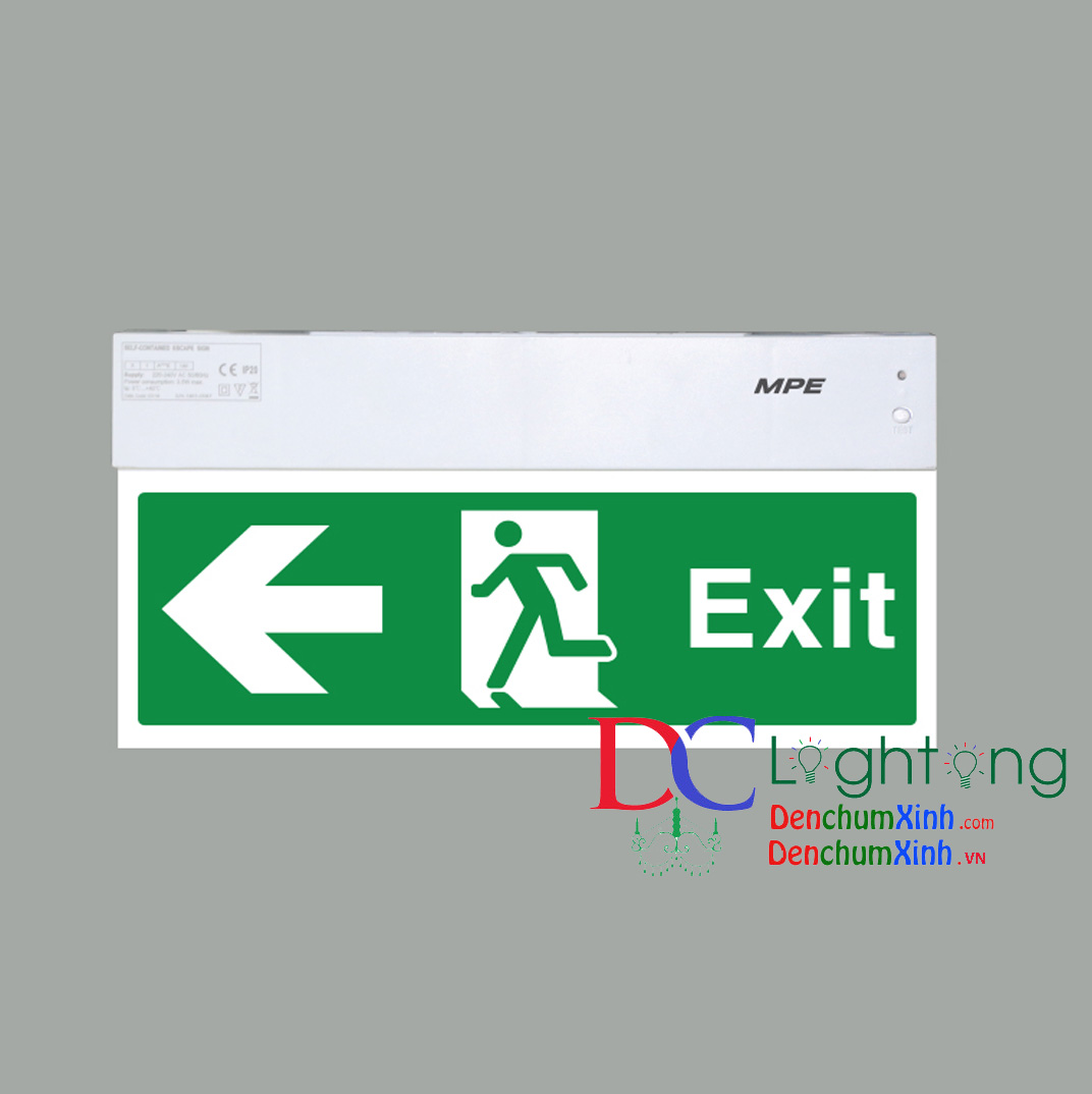 Đèn báo Exit đa năng mặt trái EXL/M lắp nhà máy công ty