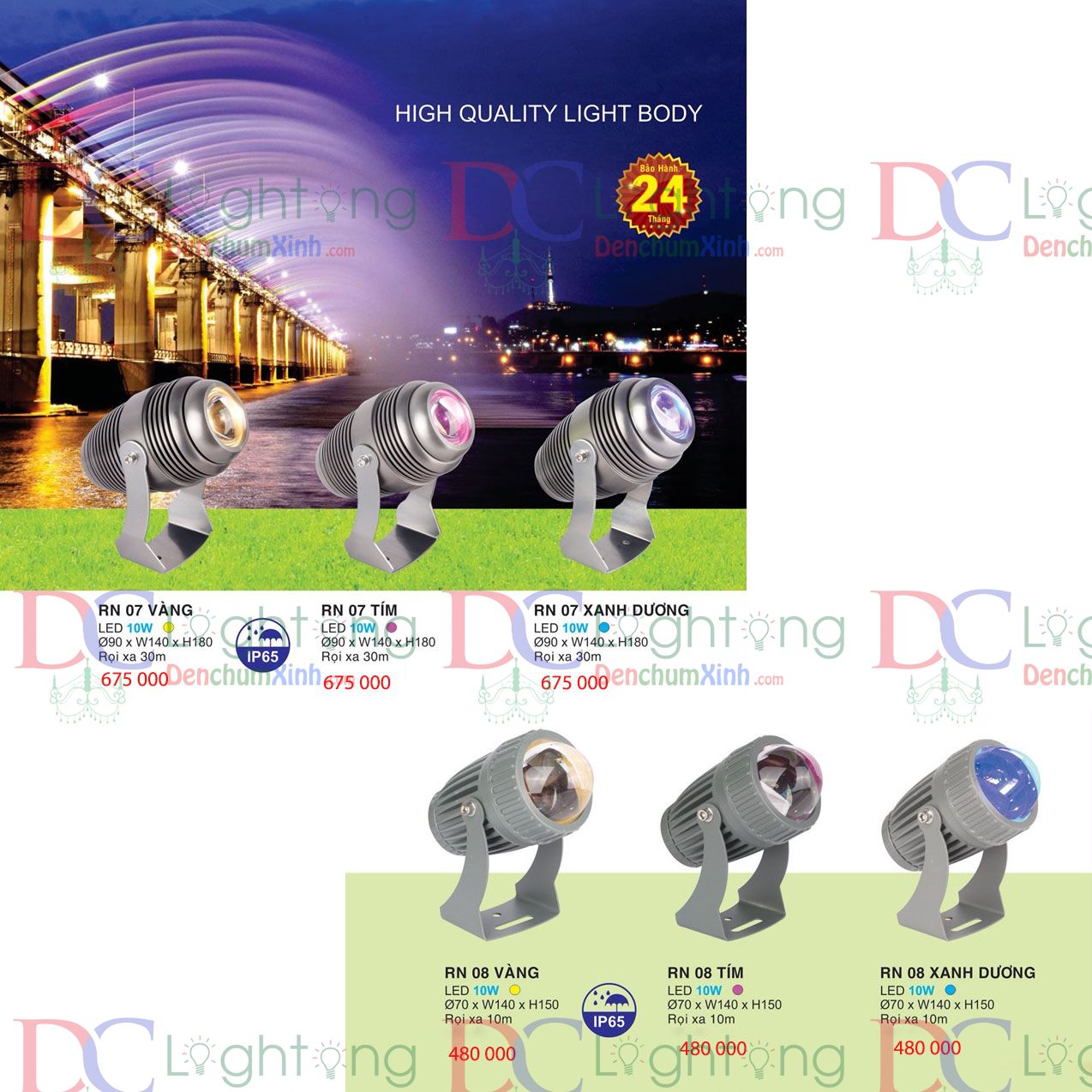 Đèn Pha Led - Hàng Cty BH 2 Năm DCX02