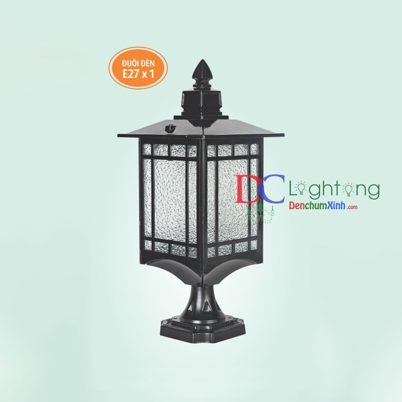 Đèn Trụ Cổng Ngoài Trời DCX337B ( Rộng 18cm )