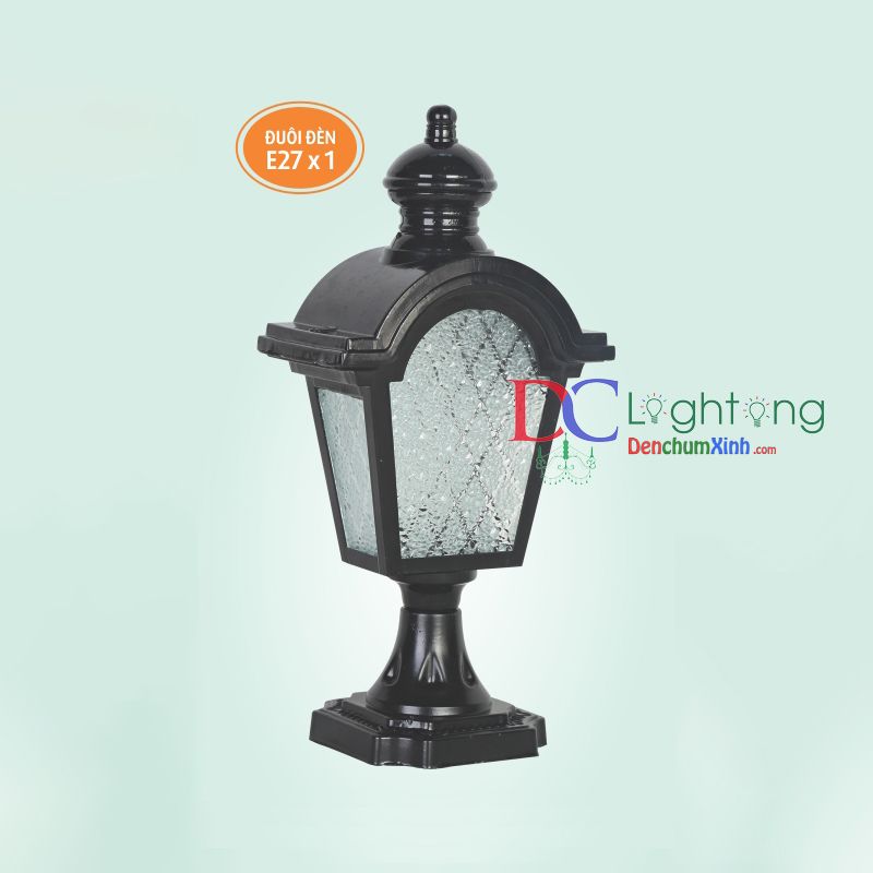 Đèn Trụ Cổng Ngoài Trời DCX340B ( Rộng 17cm )