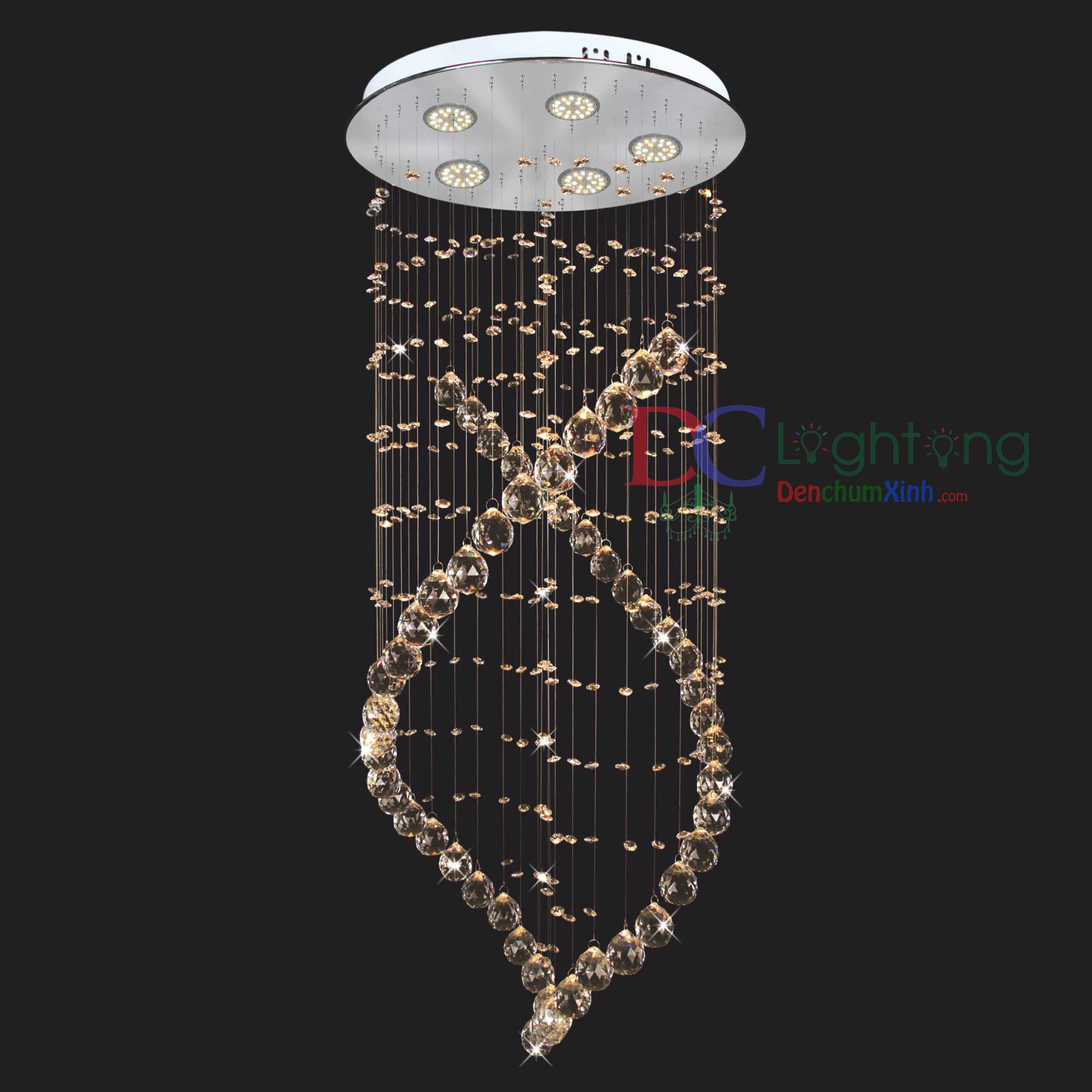 Đèn thả thông tầng cầu thang DCX45006 ( Rộng 45cm )
