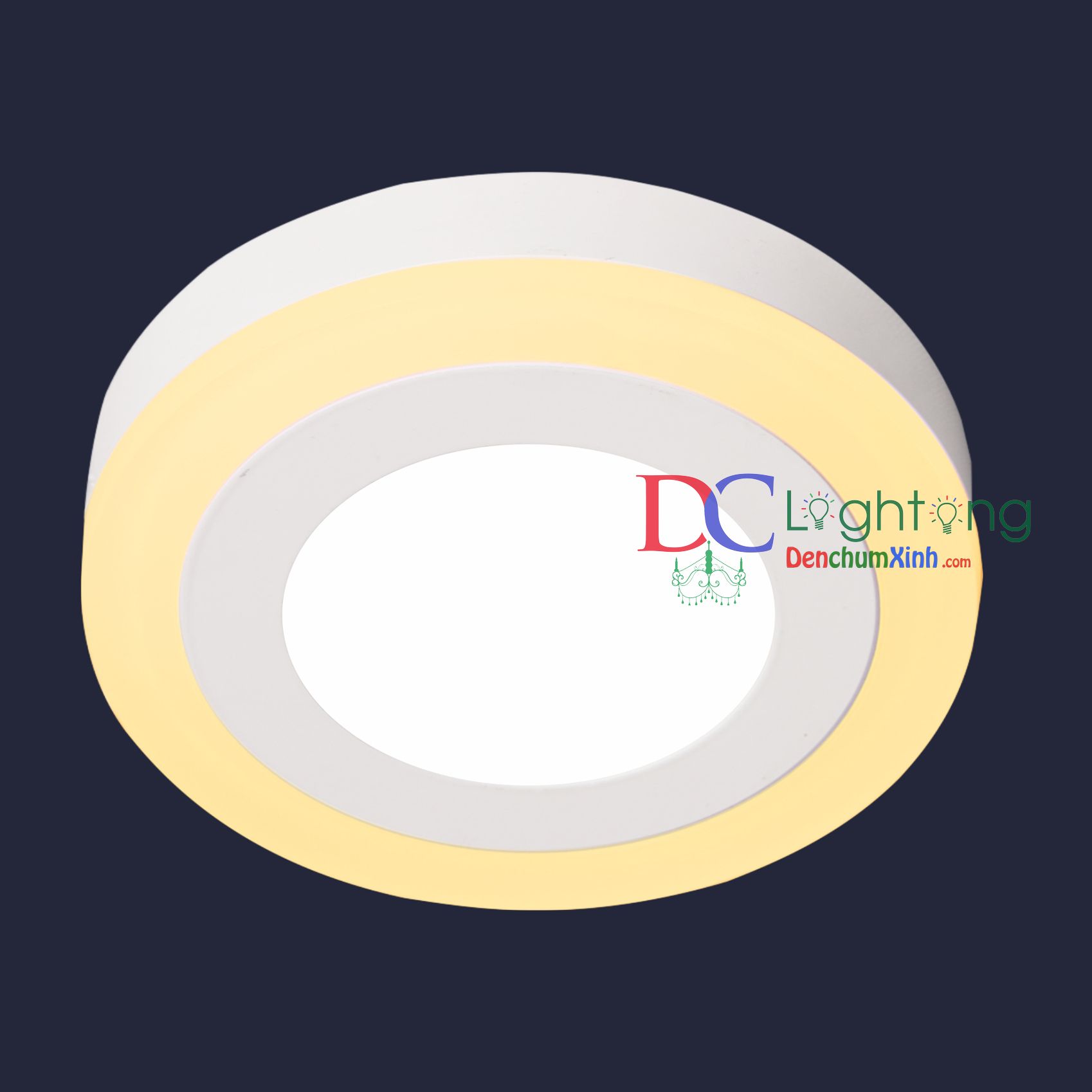 Đèn ốp Nổi Viền Led - Hàng Cty DCX587  ( 18+6w )