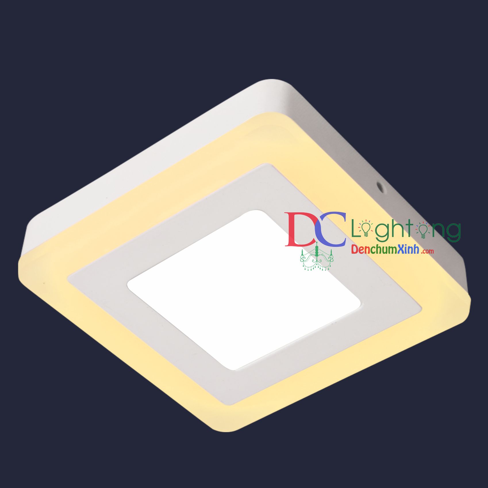 Đèn ốp Nổi Viền Led - Hàng Cty DCX589  ( 12+6w )