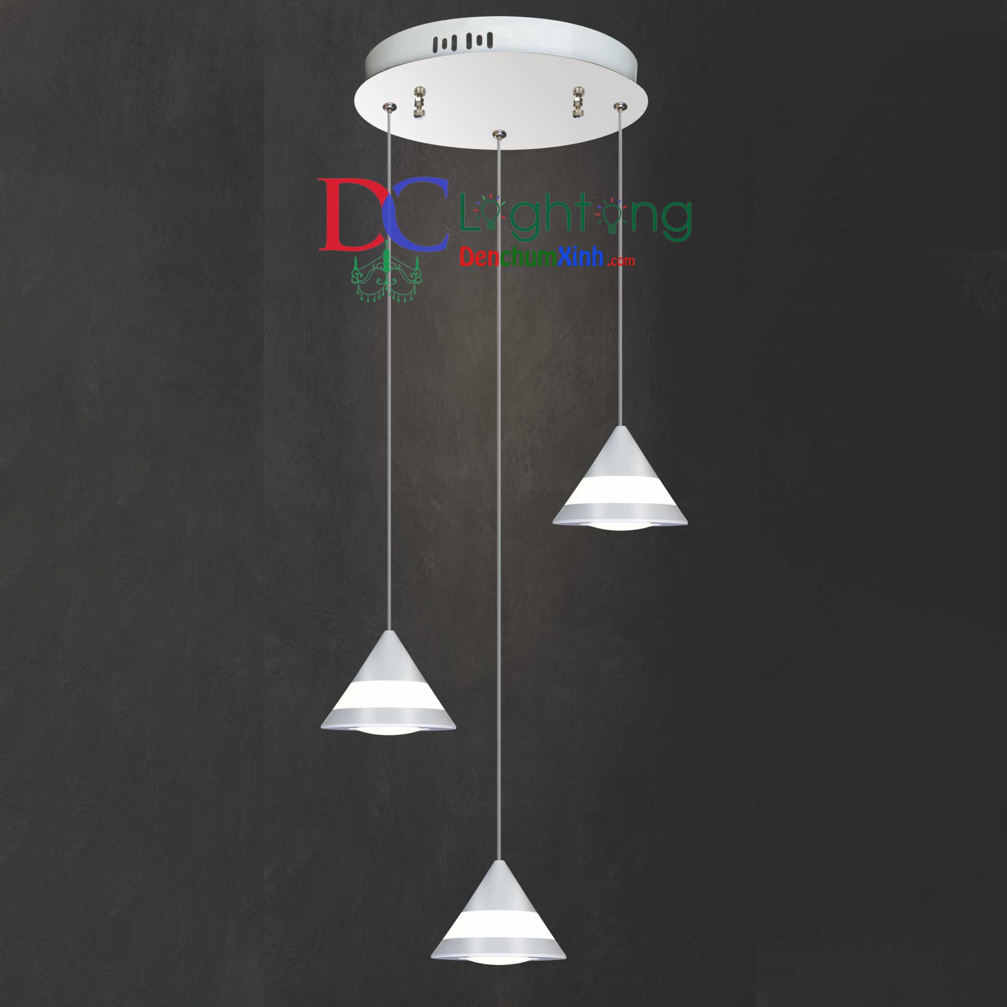 Đèn Thả LED Phòng Ăn DCX9599/3  ( Rộng 27cm )