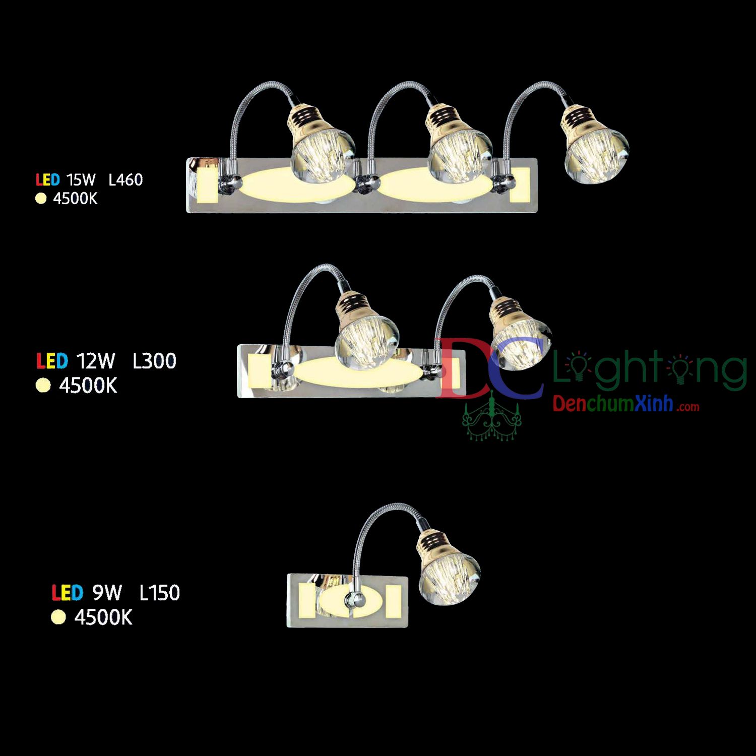 Đèn soi tranh - soi gương Led DCX468/1 ( LED 9w )
