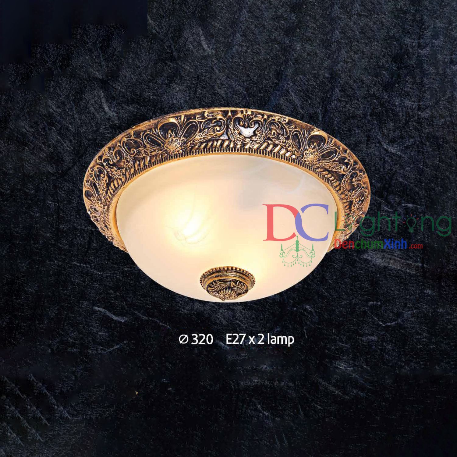 Đèn Ốp Trần Ban Công DCX010 ( Rộng 32cm )