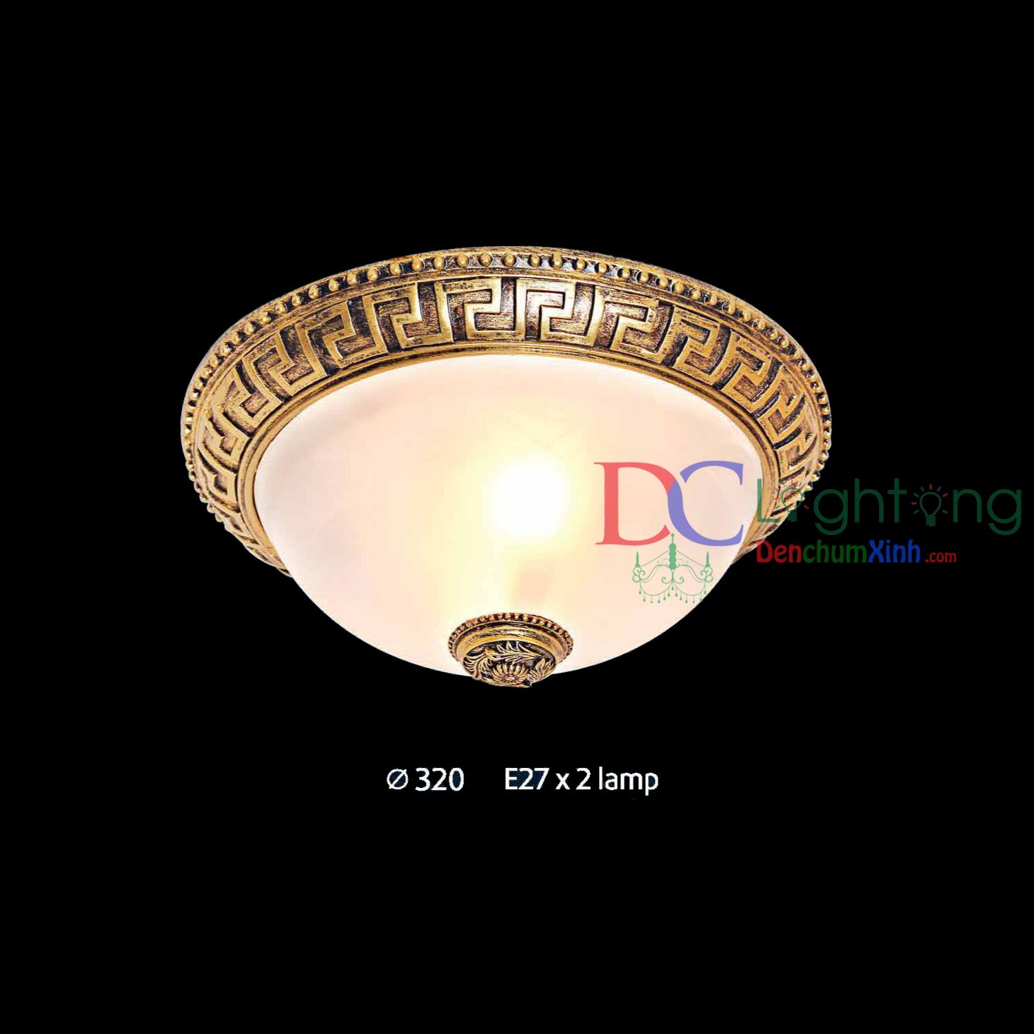 Đèn Ốp Trần Ban Công DCX017 ( Rộng 32cm )