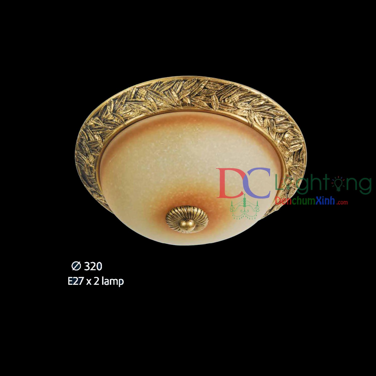 Đèn Ốp Trần Ban Công DCX014A ( Rộng 32cm )