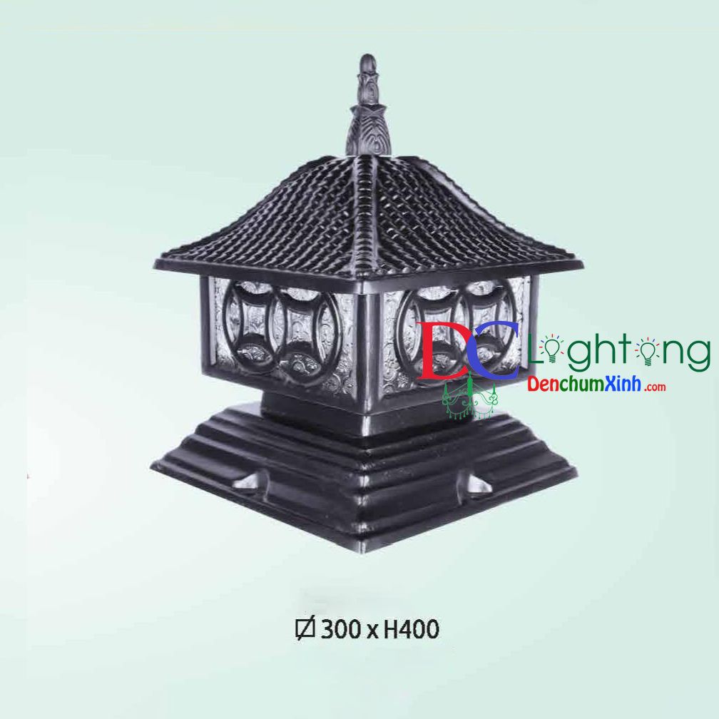 Đèn Trụ Cổng Ngoài Trời DCX406 ( size 30cm)