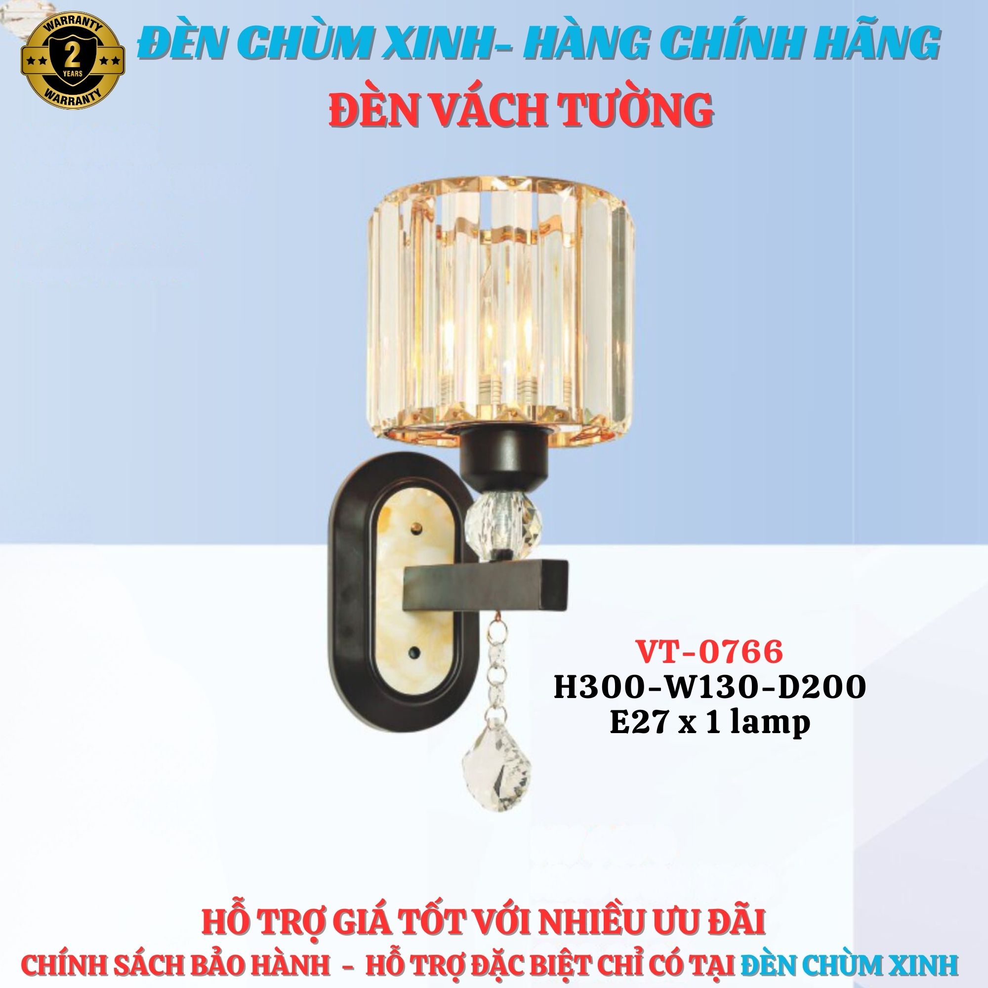 Đèn vách tường VT0766-MỚI 2025